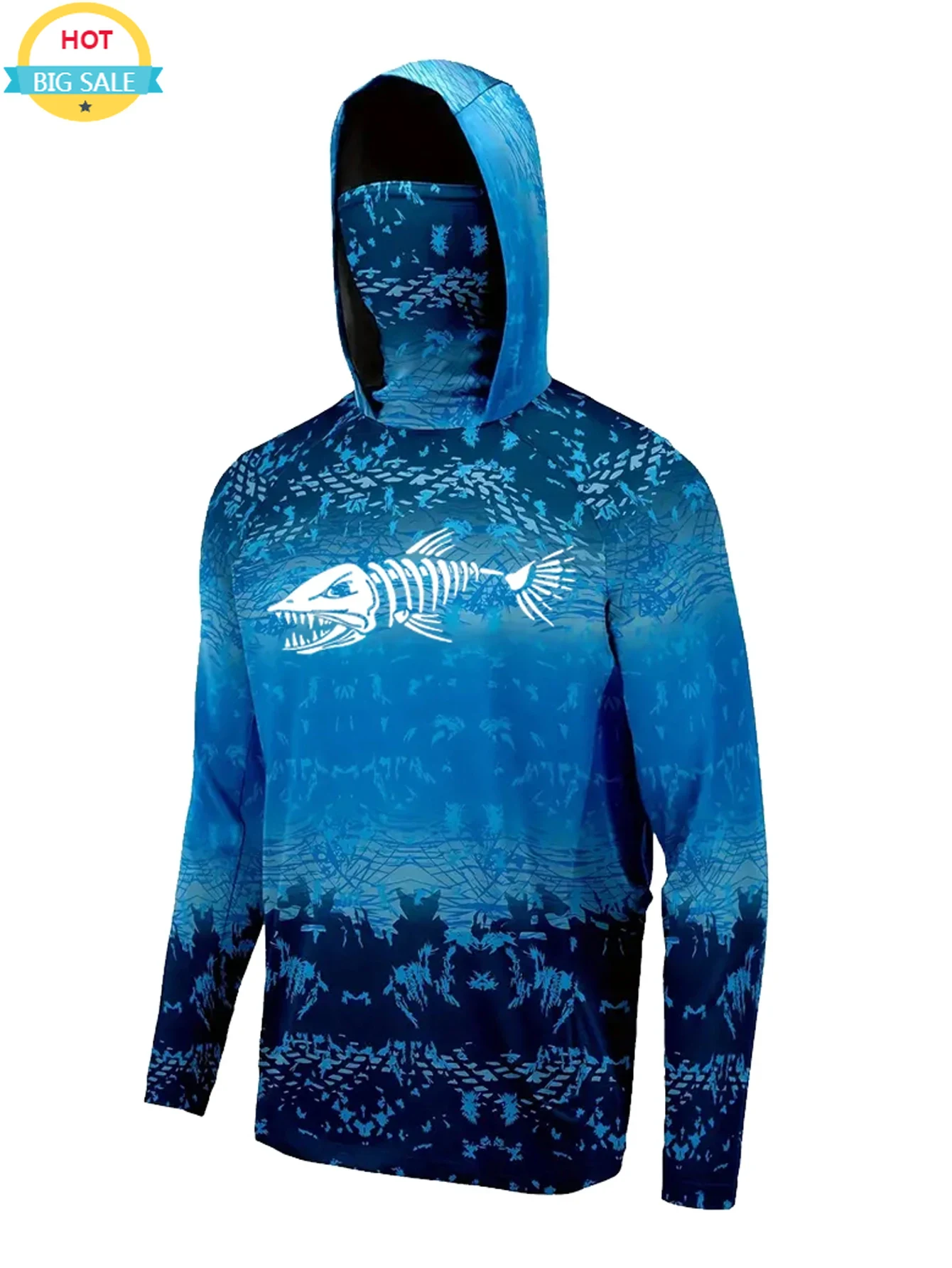 Fishing Hoodie - UPF 50+ Hooded Fishing Clothes Men